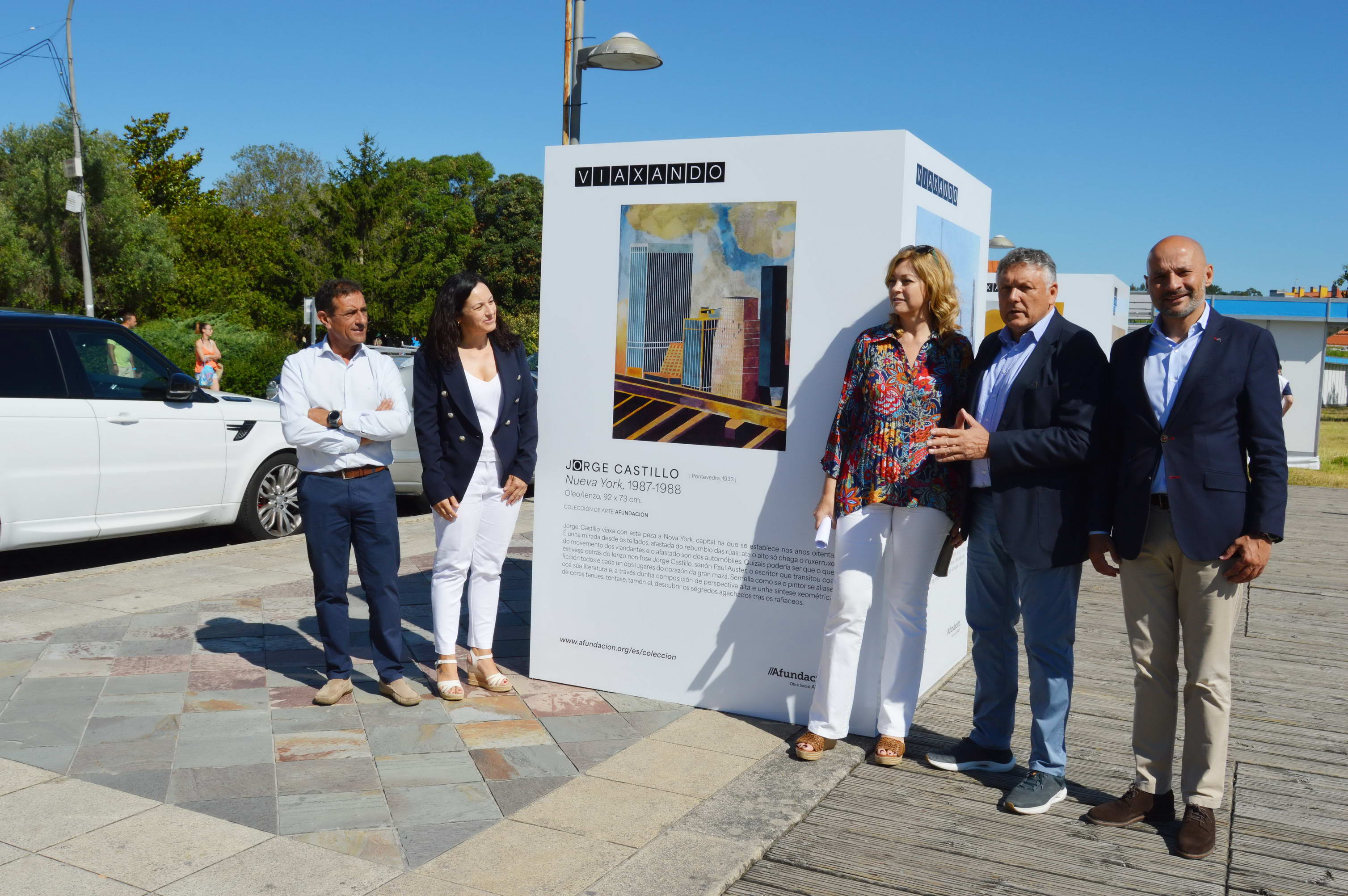 O PASEO DE BALTAR ACOLLE A EXPOSICIÓN “VIAXANDO” CON OBRAS DE ARTISTAS GALEGOS NAS QUE SE RECREAN DIFERENTES LUGARES