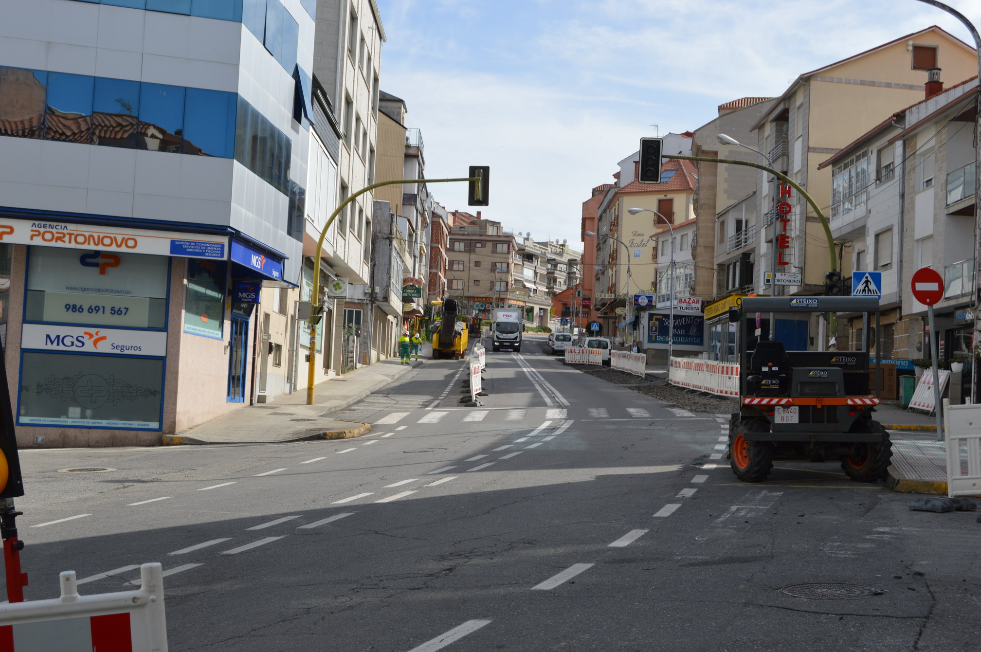 AS OBRAS DO BOULEVARD DE PORTONOVO ESTARÁN FINALIZADAS ANTES DE SEMANA SANTA