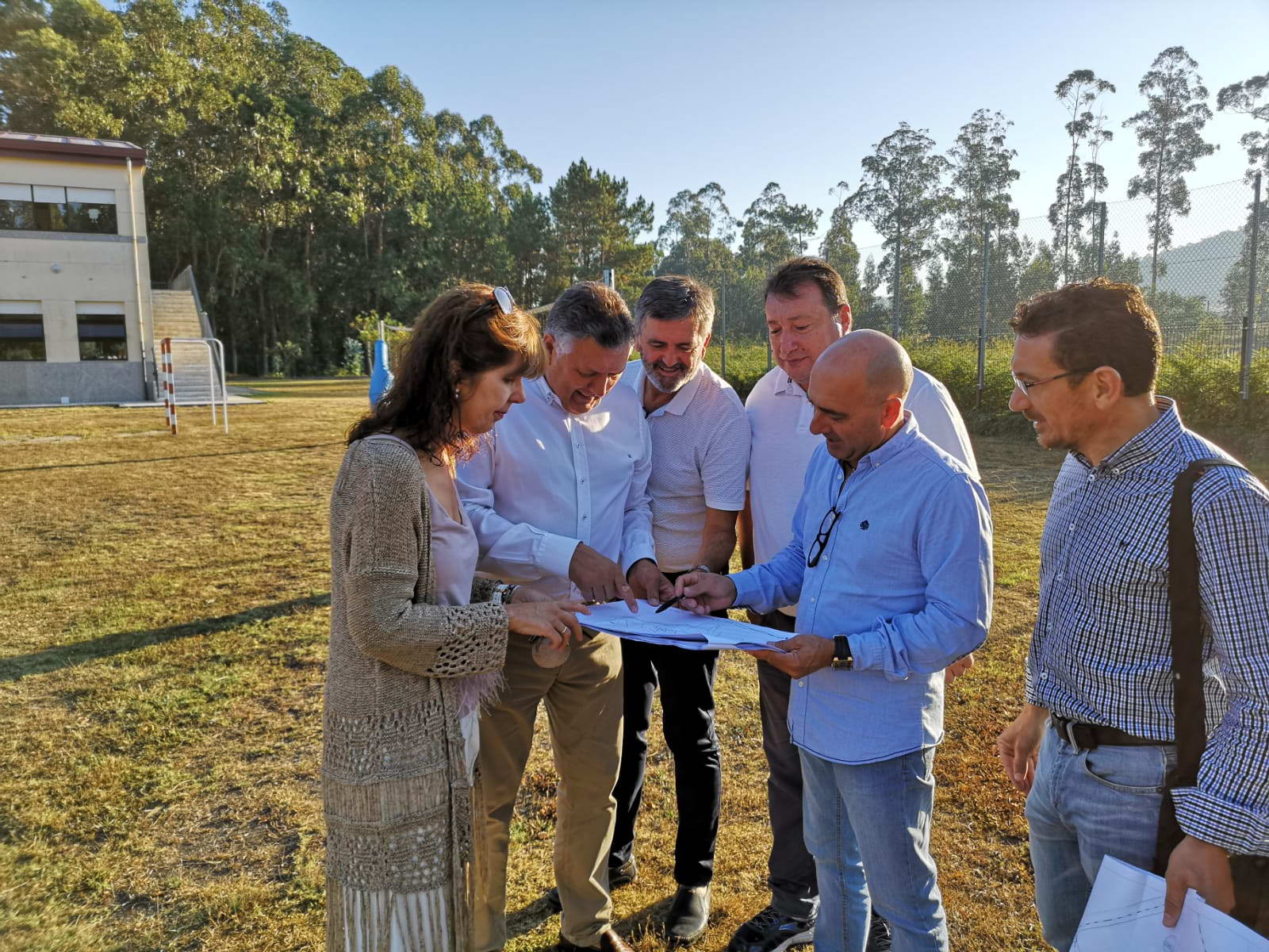 Esta mañá comezaron as obras da pista polideportiva de Nantes