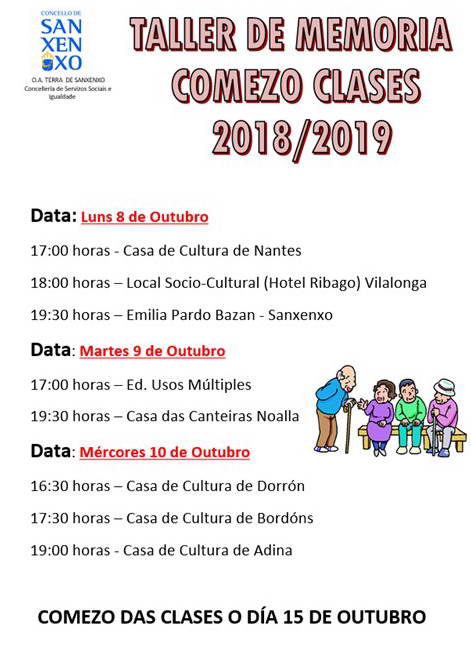 Curso español e obradoiro de memoria 