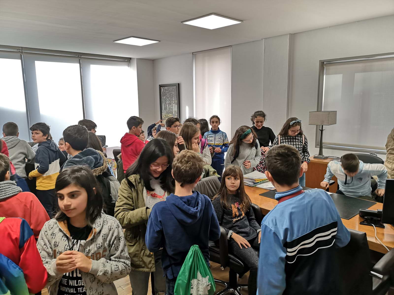 Alumnado do CEIP Portonovo visita o Concello