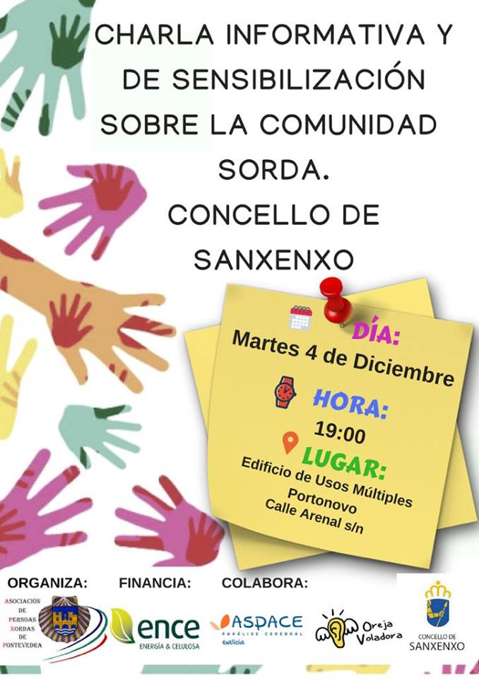 Charla informativa e de sensibilización sobre a comunidade xorda