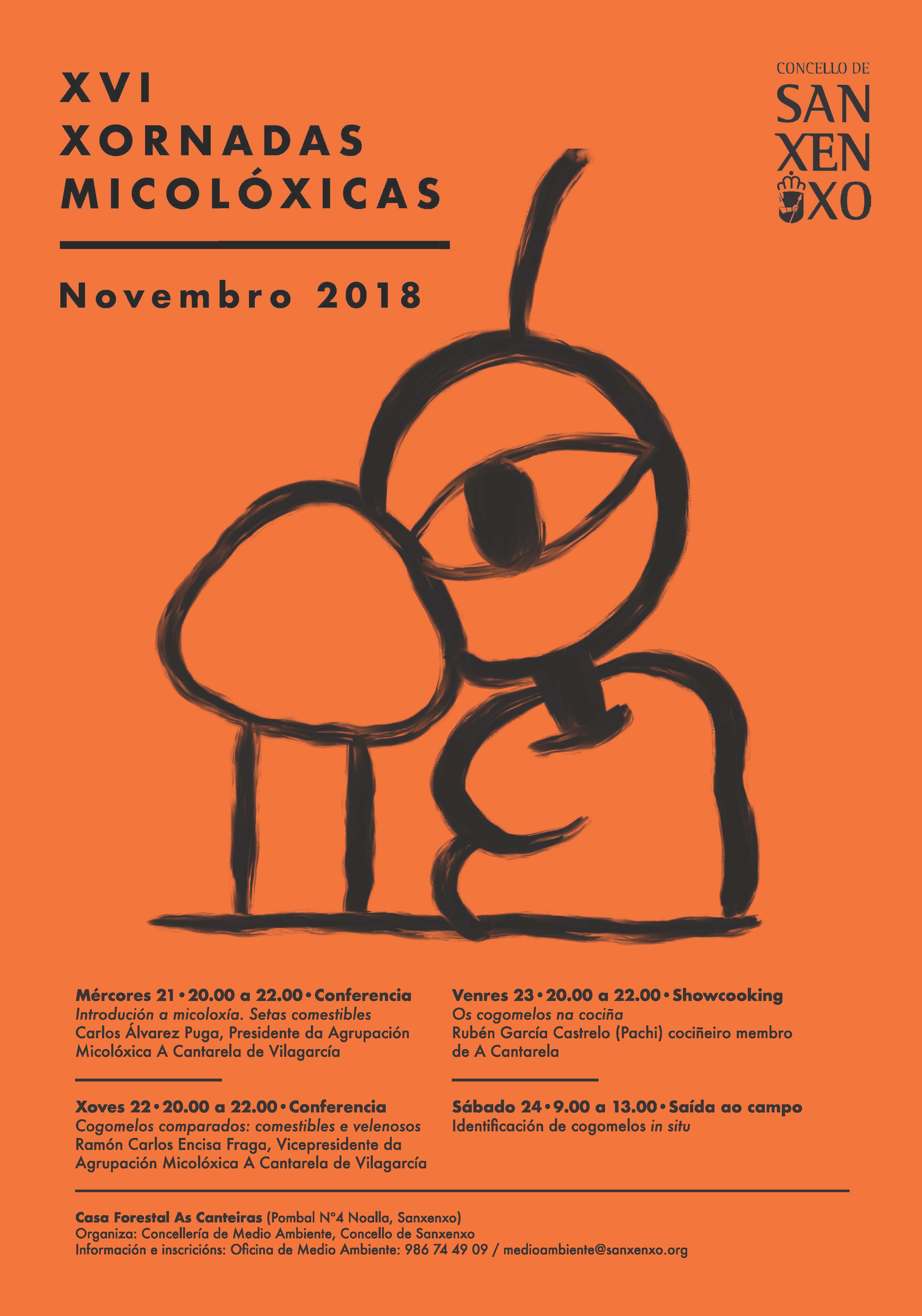Showcooking, saída ao campo e conferencias na XVI Edición das Xornadas Micolóxicas