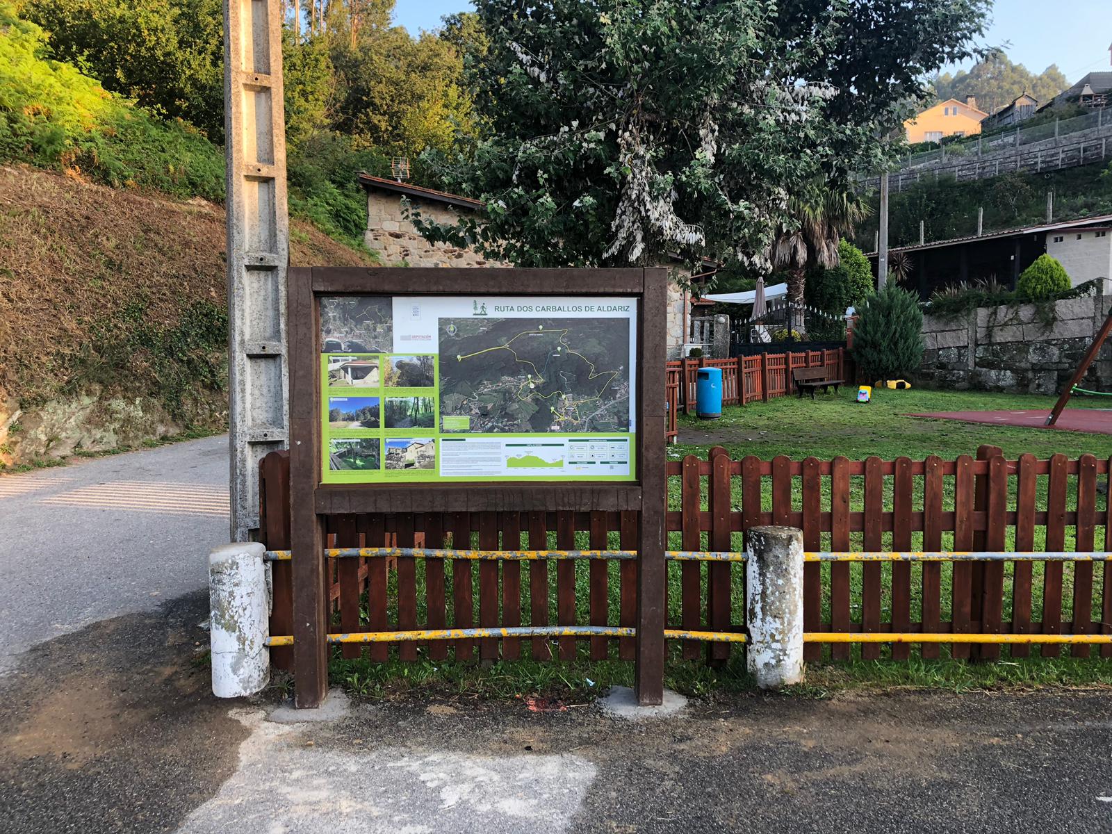 A CONCELLERÍA DE MEDIO AMBIENTE COMEZA A SINALIZAR A RUTA DOS CARBALLOS DE ALDARÍZ.