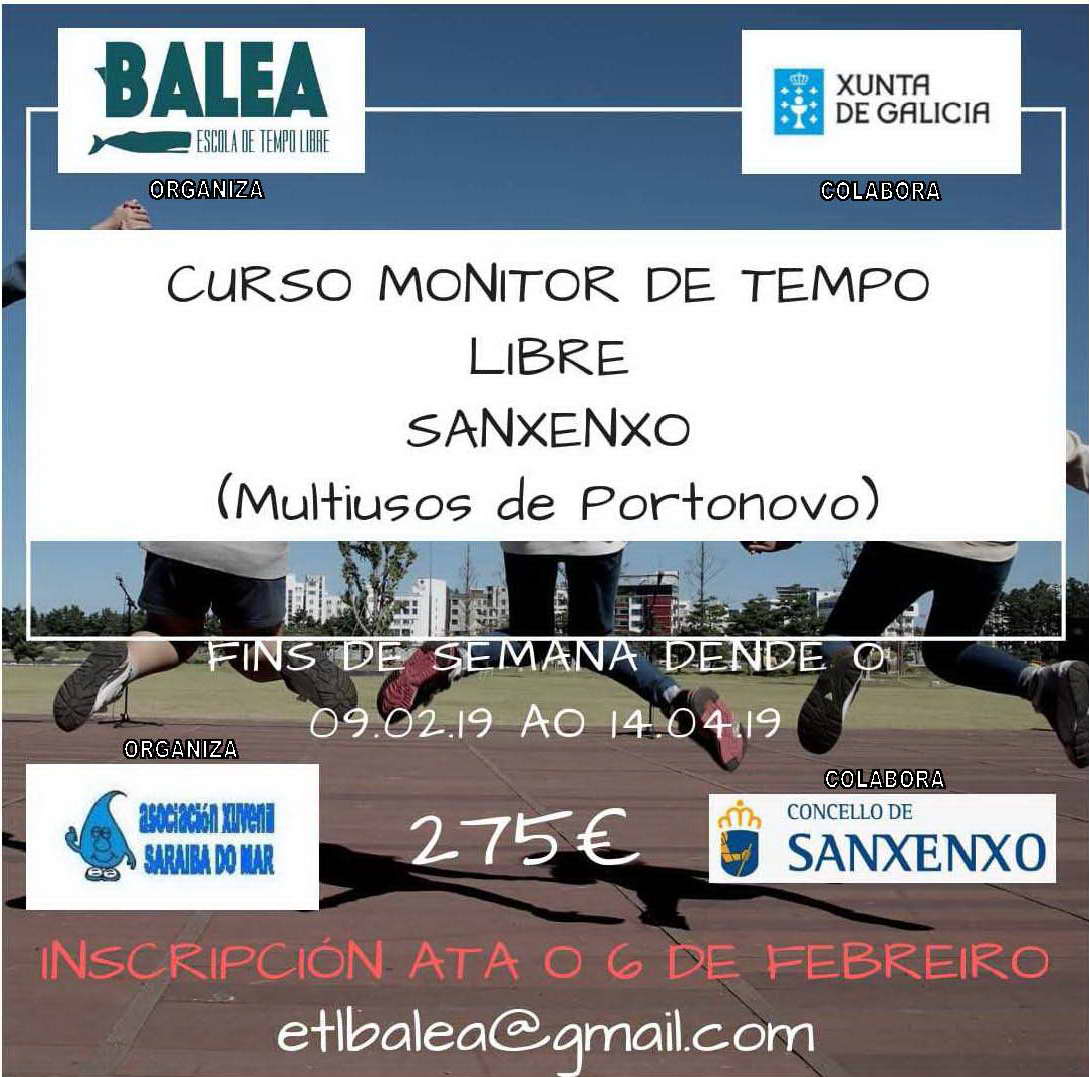 Curso de monitor/a de tempo libre