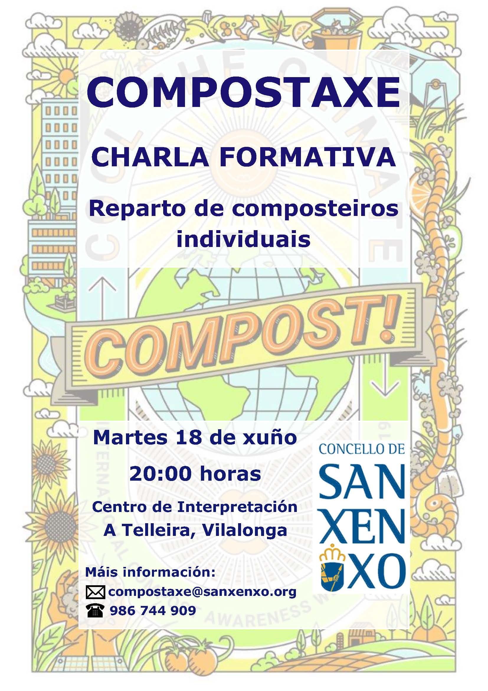 Charla sobre compostaxe no Centro de Interpretación A Telleira