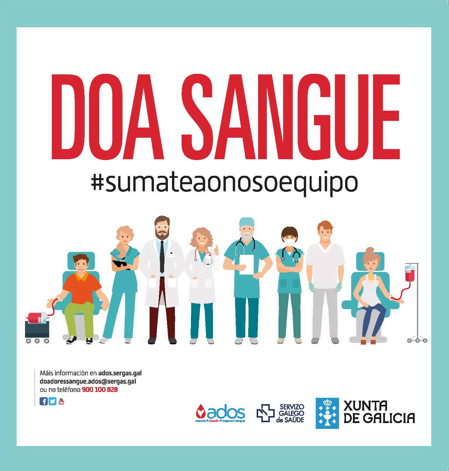 A Unidade Móbil de Doazón de Sangue estará en Portonovo e Sanxenxo