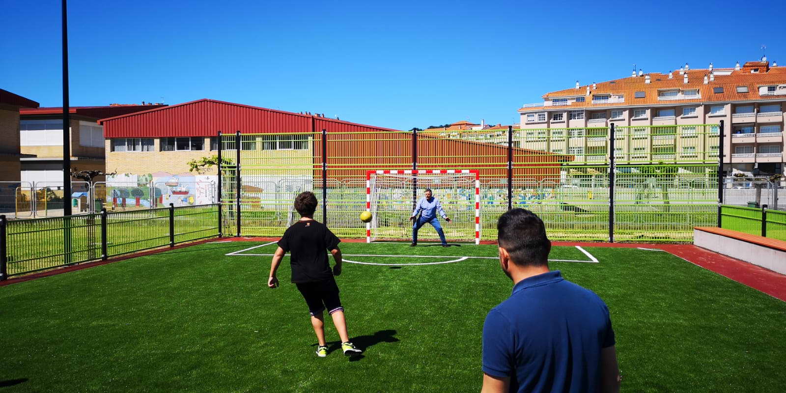 Portonovo estrena la nueva zona deportiva del Espiñeiro coincidiendo con la Festa da Raia