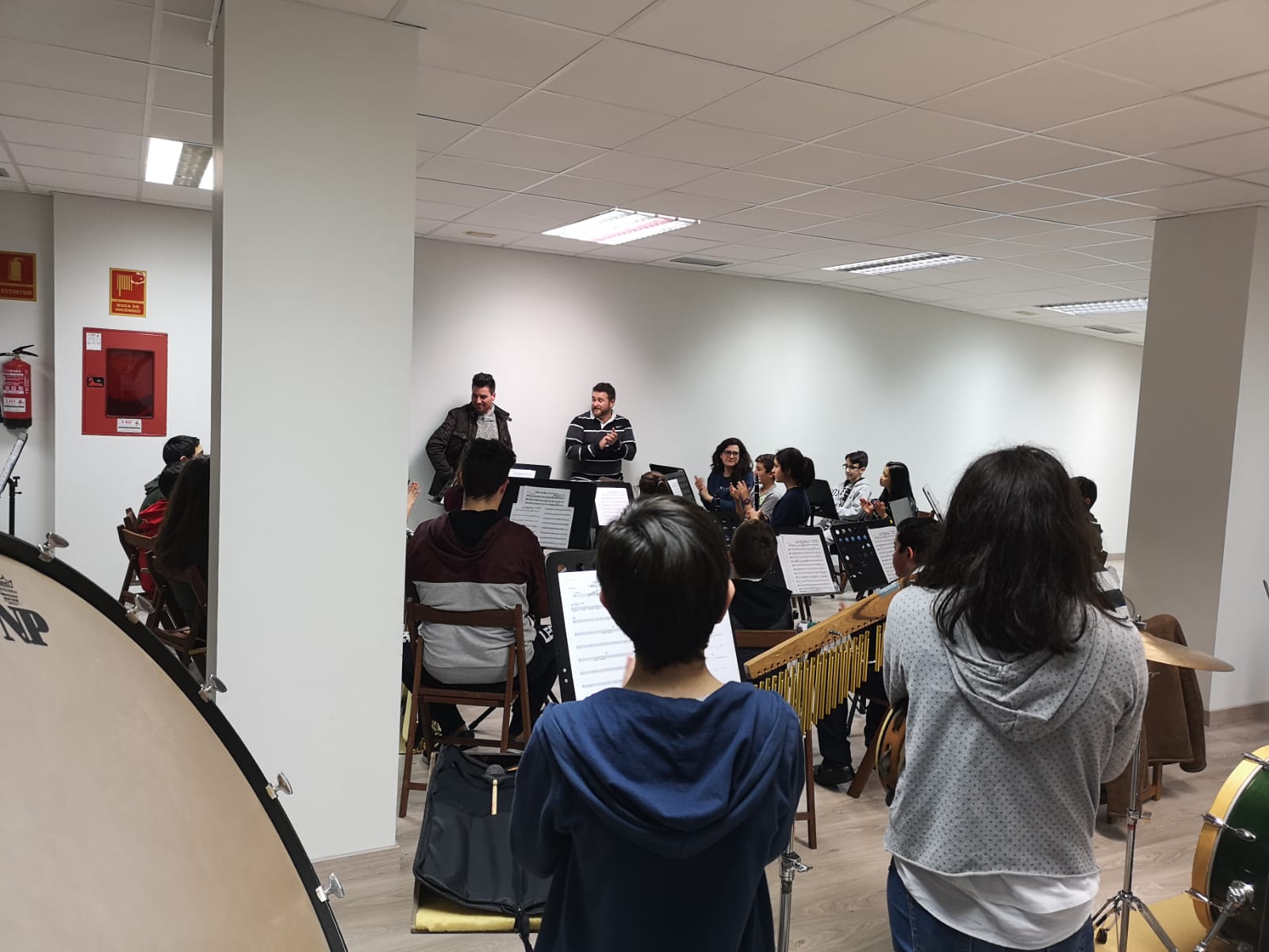 A Sociedade Musical de Sanxenxo da a benvida ao novo director titular da Banda de Música