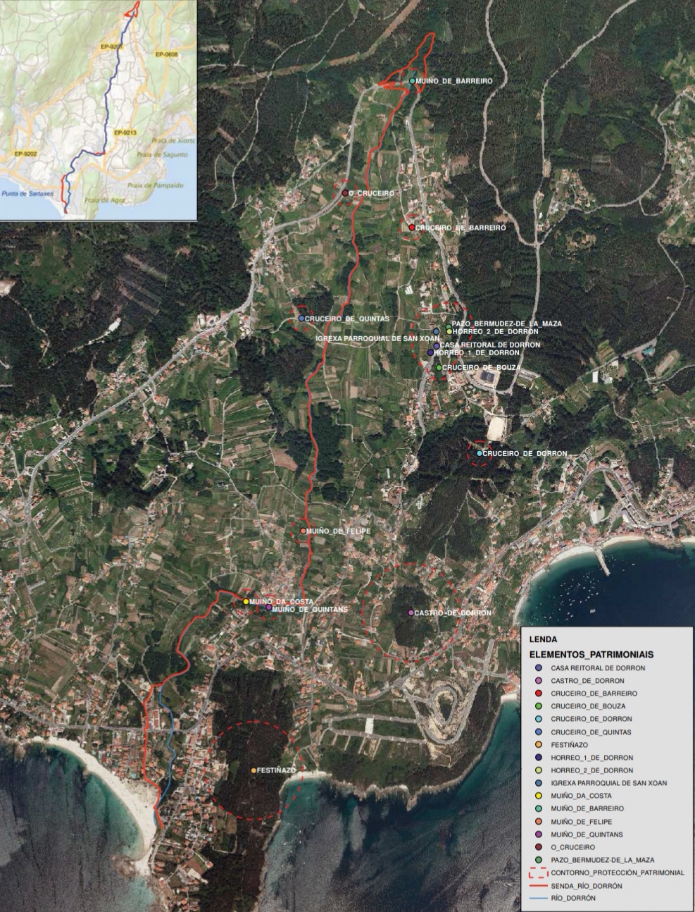 Os proxectos definitivos das rutas dos ríos Fabaíños e Dorrón están valorados en 780.000 € e suman un percorrido de máis de 10 km