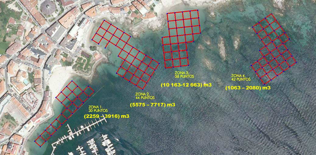 EL ESTUDIO SOBRE LA ARENA QUE HA PERDIDO A CARABUXEIRA CONCLUYE QUE EN LOS FONDOS DEL ENTORNO DE LA PLAYA HAY ENTRE 18.000 Y 24.000 M3 DE ARENA