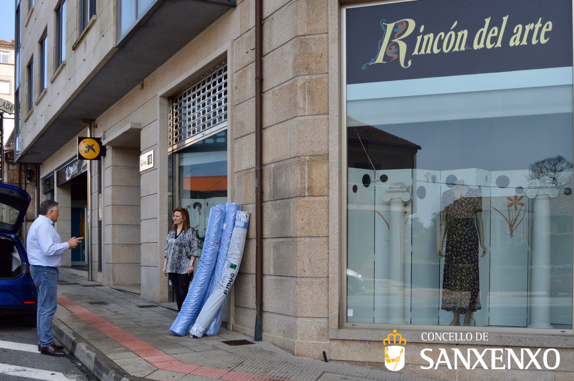 EL CONCELLO DE SANXENXO Y EL TALLER DE COSTURA EL RINCÓN DEL ARTE ALCANZAN UN ACUERDO PARA LA CONFECCIÓN DE 11.000  MASCARILLAS