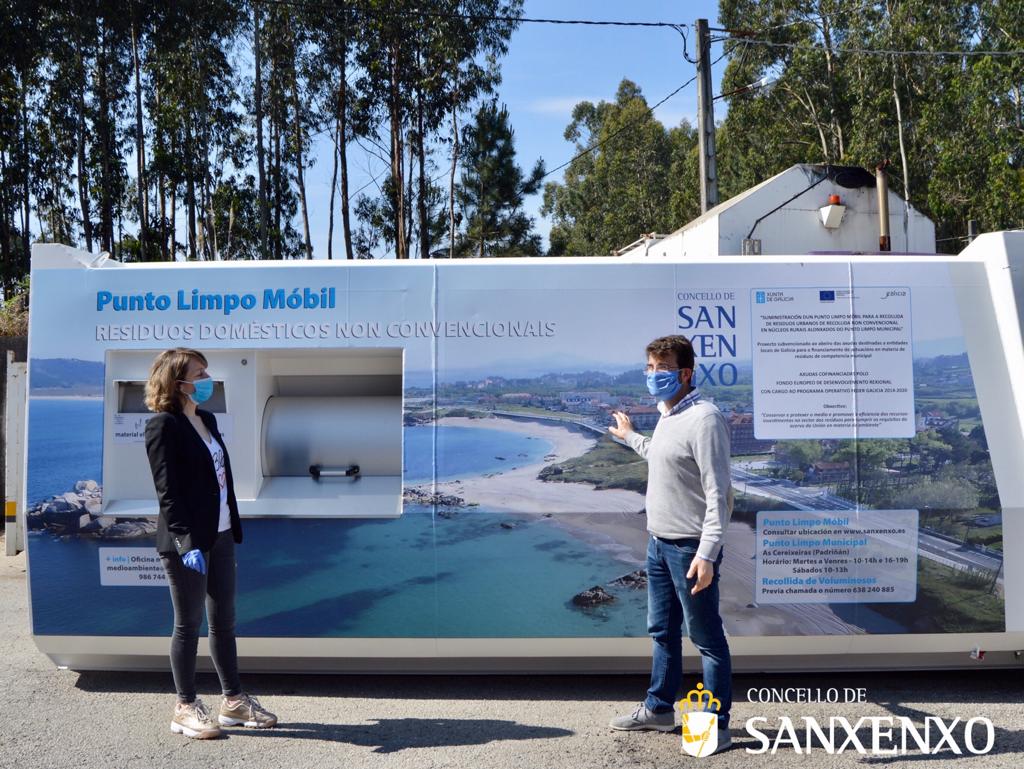 El PUNTO LIMPIO MÓVIL DE SANXENXO TRIPLICARÁ EL COMPACTADO DEL RESIDUO PARA AUMENTAR LA CAPACIDAD DE RECOGIDA