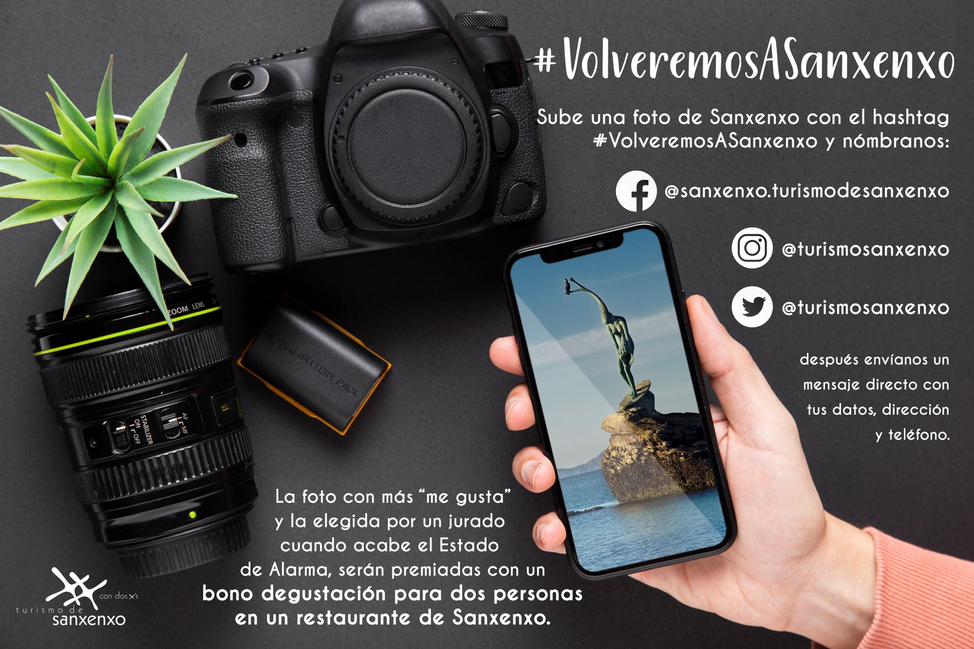 TURISMO DE SANXENXO PON EN MARCHA UN CONCURSO FOTOGRÁFICO EN REDES SOCIAIS CO HASHTAG #VOLVEREMOSASANXENXO