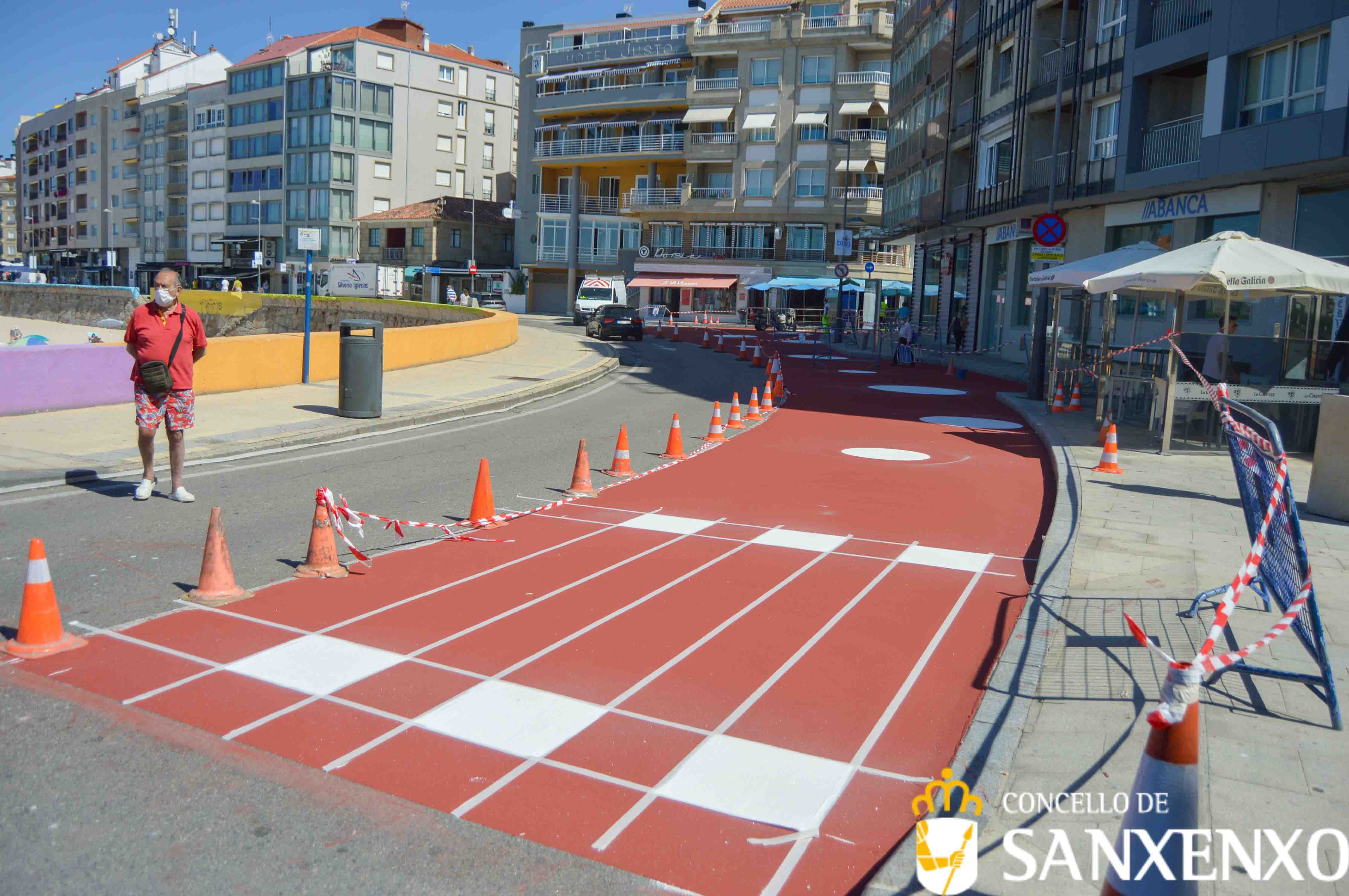 LOS TRABAJOS DE HUMANIZACIÓN EN LA VILLA DE SANXENXO CONCLUIRÁN A ÚLTIMA HORA DEL MIÉRCOLES