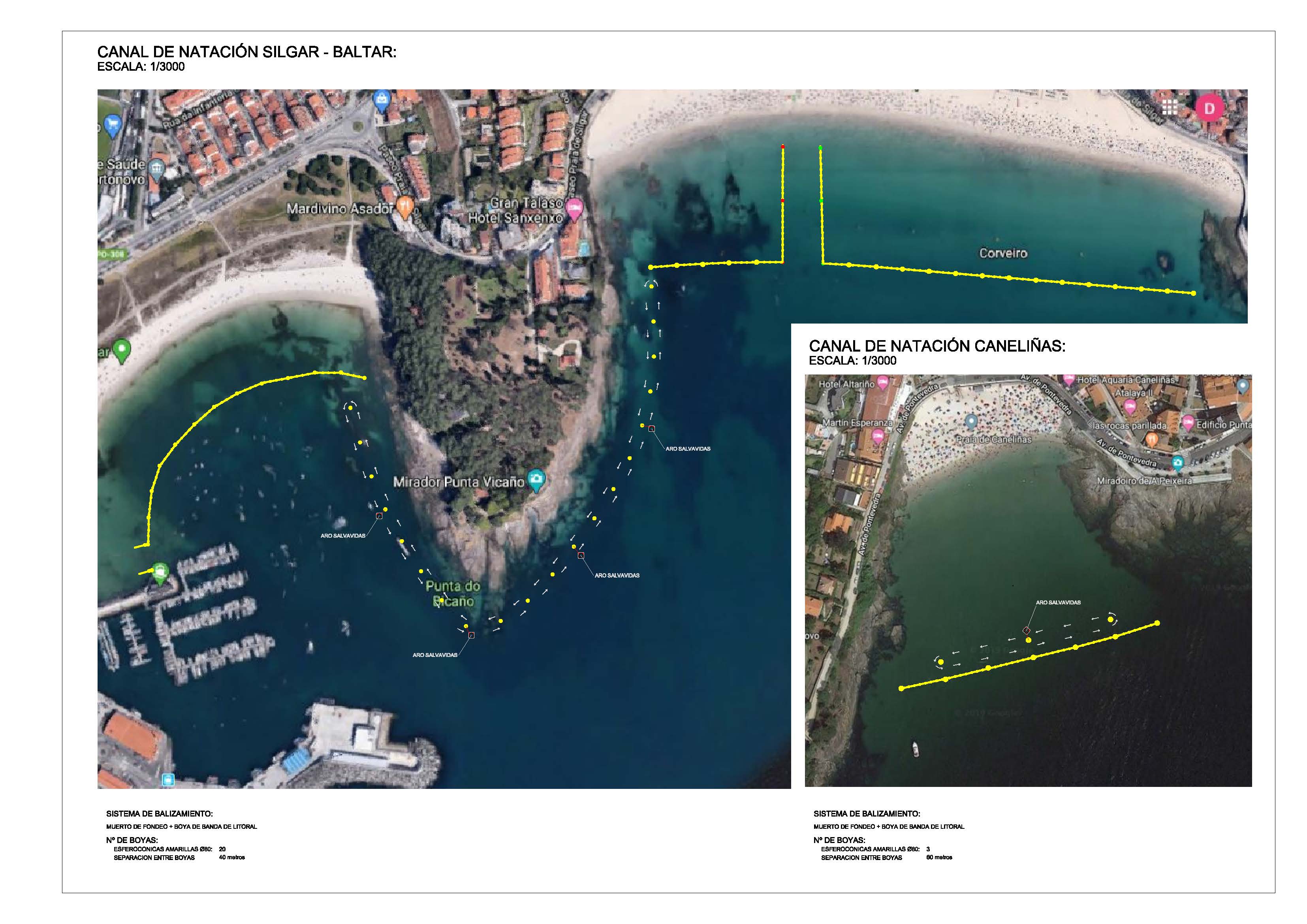 SANXENXO PROXECTA A PRIMEIRA REDE DE ITINERARIOS DE NADO EN AUGAS ABERTAS DO NORTE DE ESPAÑA