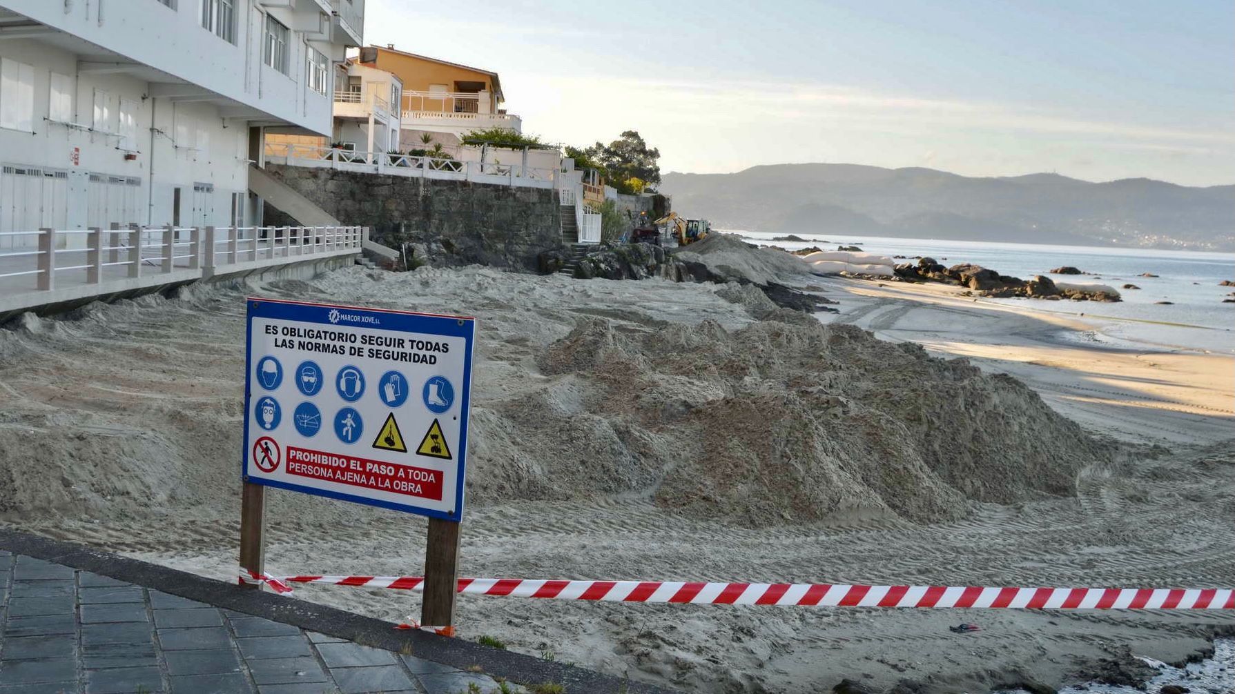 LA PLAYA DE A CARABUXEIRA REABRIRÁ A LOS BAÑISTAS EL PRÓXIMO 18 DE JUNIO TRAS CONCLUIR LA PRIMERA FASE DE REGENERACIÓN