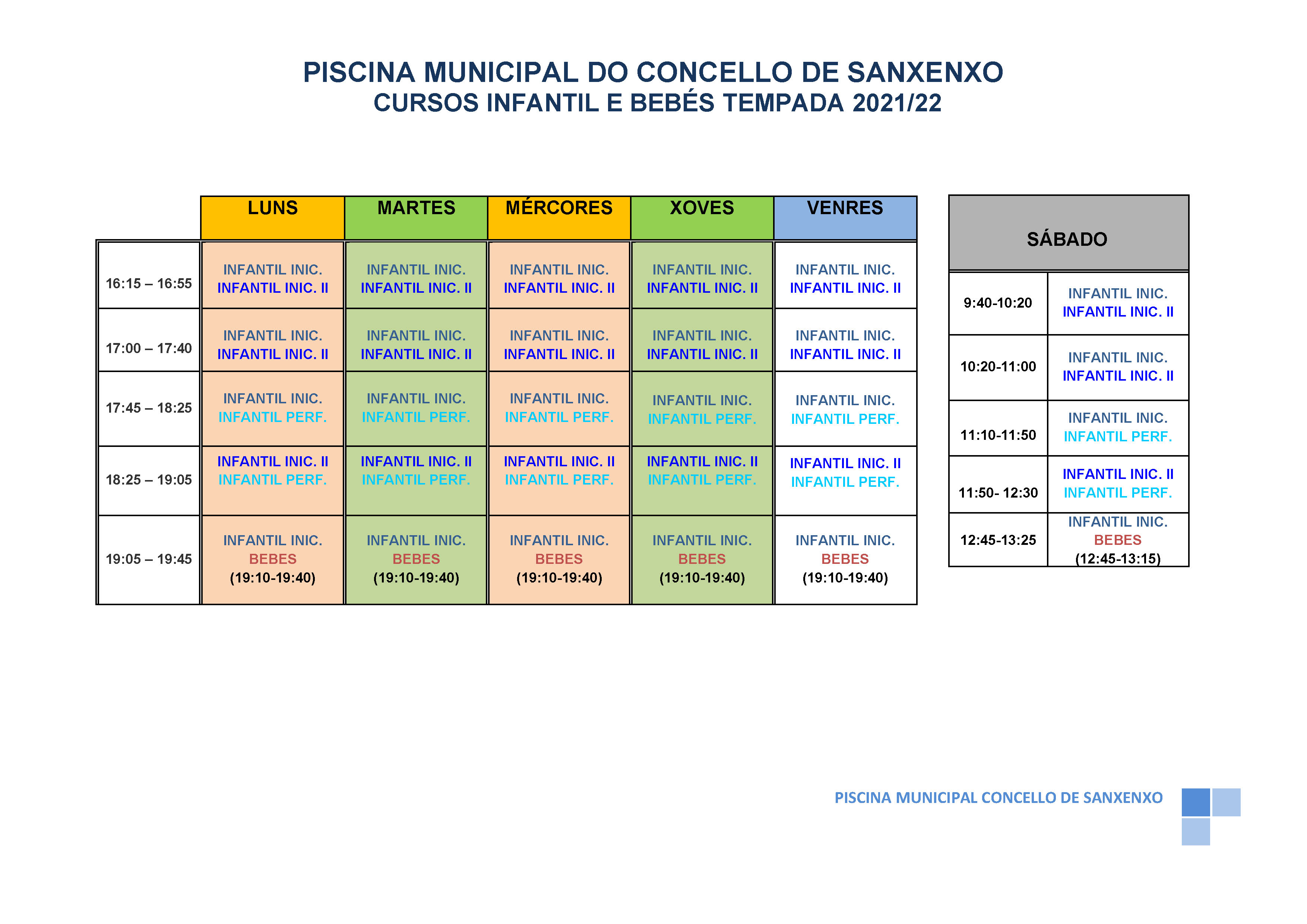 LA PISCINA MUNICIPAL ABRE LA INSCRIPCIÓN DE LOS CURSOS DE NATACIÓN INFANTIL Y PARA BEBÉS