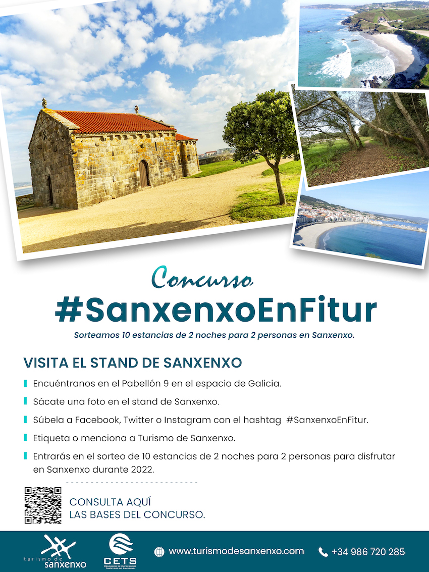 CONCELLO Y CETS SORTEARÁN EN FITUR DIEZ ESTANCIAS EN SANXENXO PARA PROMOCIONAR EL DESTINO TURÍSTICO