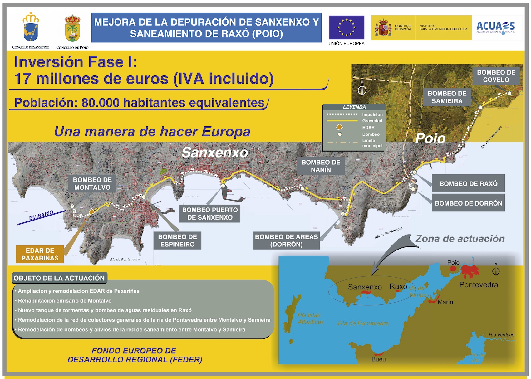 EL PROYECTO DE CONSTRUCCIÓN DE LA AMPLIACIÓN DE LA EDAR DE PAXARIÑAS Y LA MEJORA DE BOMBEOS ULTIMA SU TRAMITACIÓN CON LA SALIDA A EXPOSICIÓN PÚBLICA