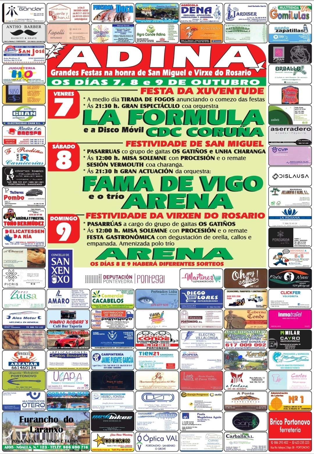 cartel festas adina