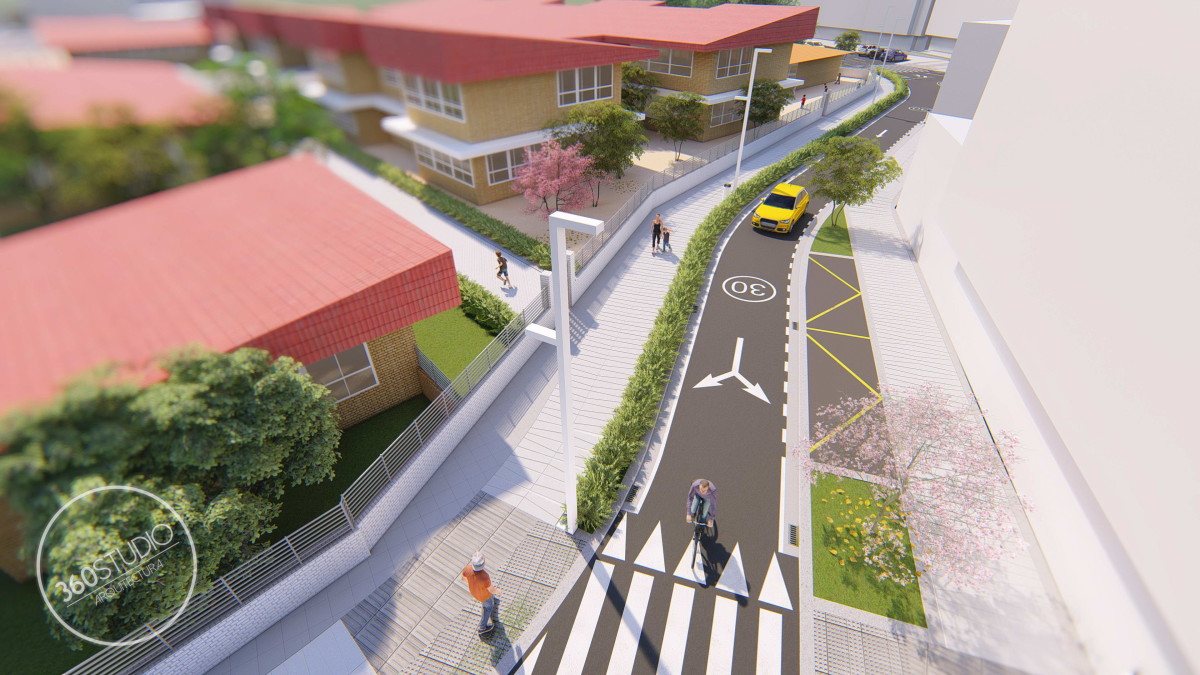 A PRIMEIRA FASE DAS OBRAS DE HUMANIZACIÓN DA CONTORNA DO COLEXIO DE PORTONOVO ARRINCA ESTE LUNS