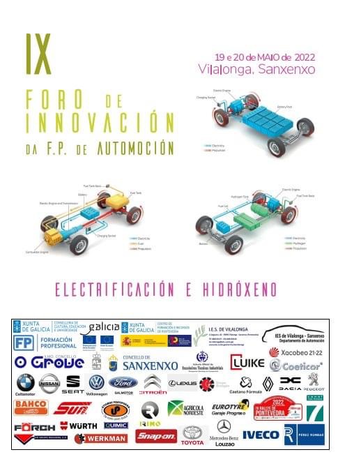 O IES DE VILALONGA CELEBRARÁ O IX FORO DE INNOVACIÓN TECNOLÓXICA NA FP DE AUTOMOCIÓN O 19 E 20 DE MAIO