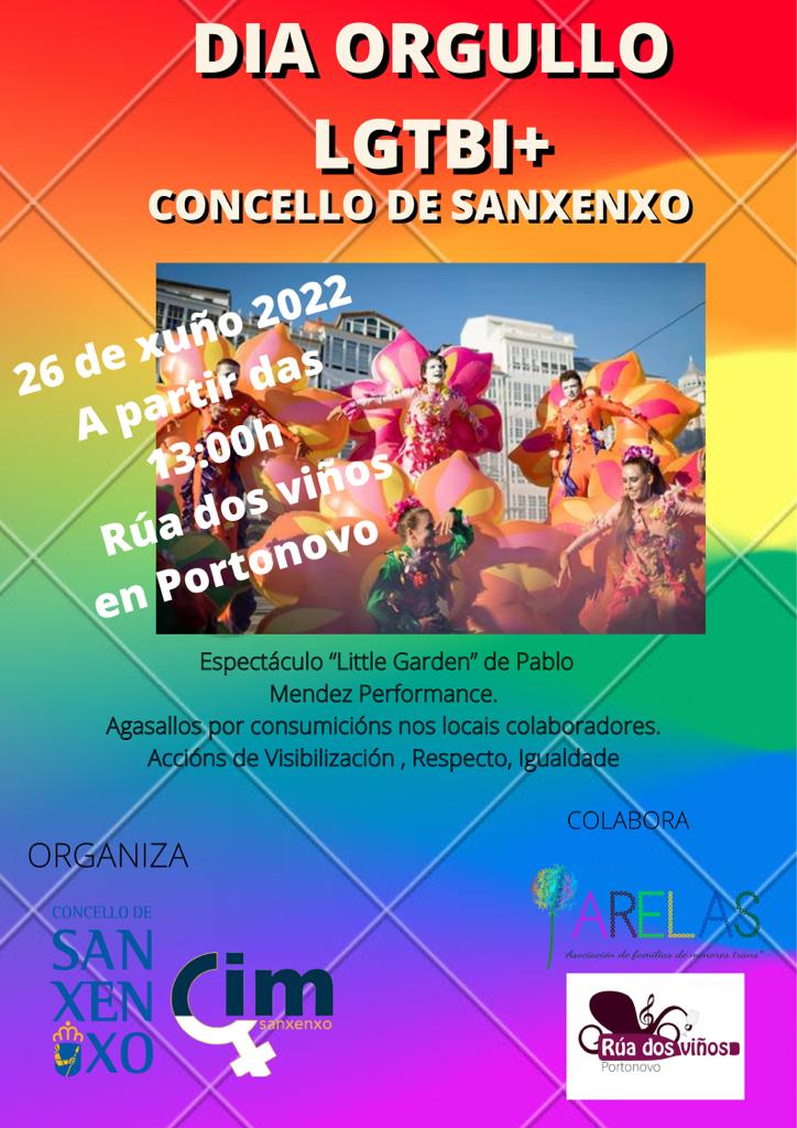 SANXENXO ADIANTA A ESTE DOMINGO A CELEBRACIÓN DO DÍA DO ORGULLO LGTBI+