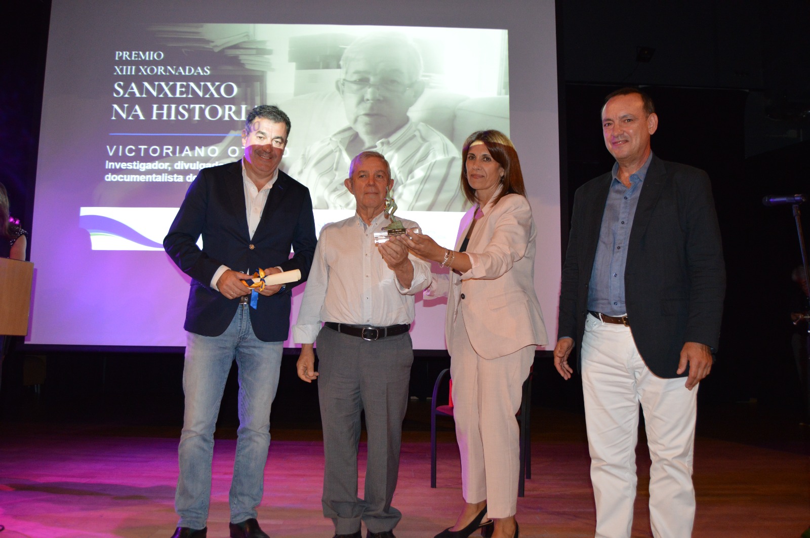 VICTORIANO OTERO, PREMIO SANXENXO NA HISTORIA: “ES UNA SATISFACCIÓN RECOGER UNA COSECHA SEMBRADA DÍA A DÍA DE FORMA SILENCIOSA”