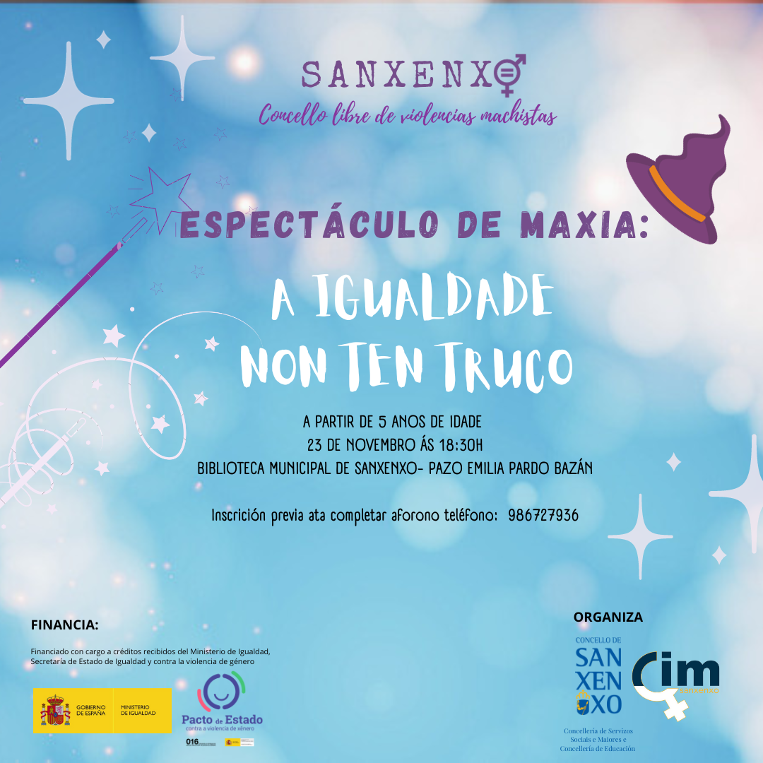 A BIBLIOTECA DE SANXENXO ACOLLE O ESPECTÁCULO INFANTIL 