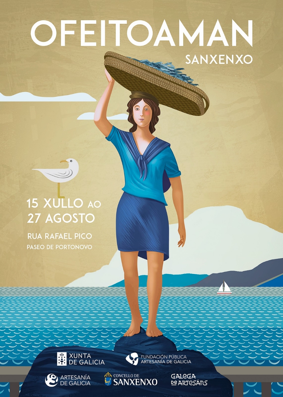 A ASOCIACIÓN GALEGA DE ARTESÁNS VOLVERÁ A ORGANIZAR A FEIRA DE ARTESANÍA DE PORTONOVO