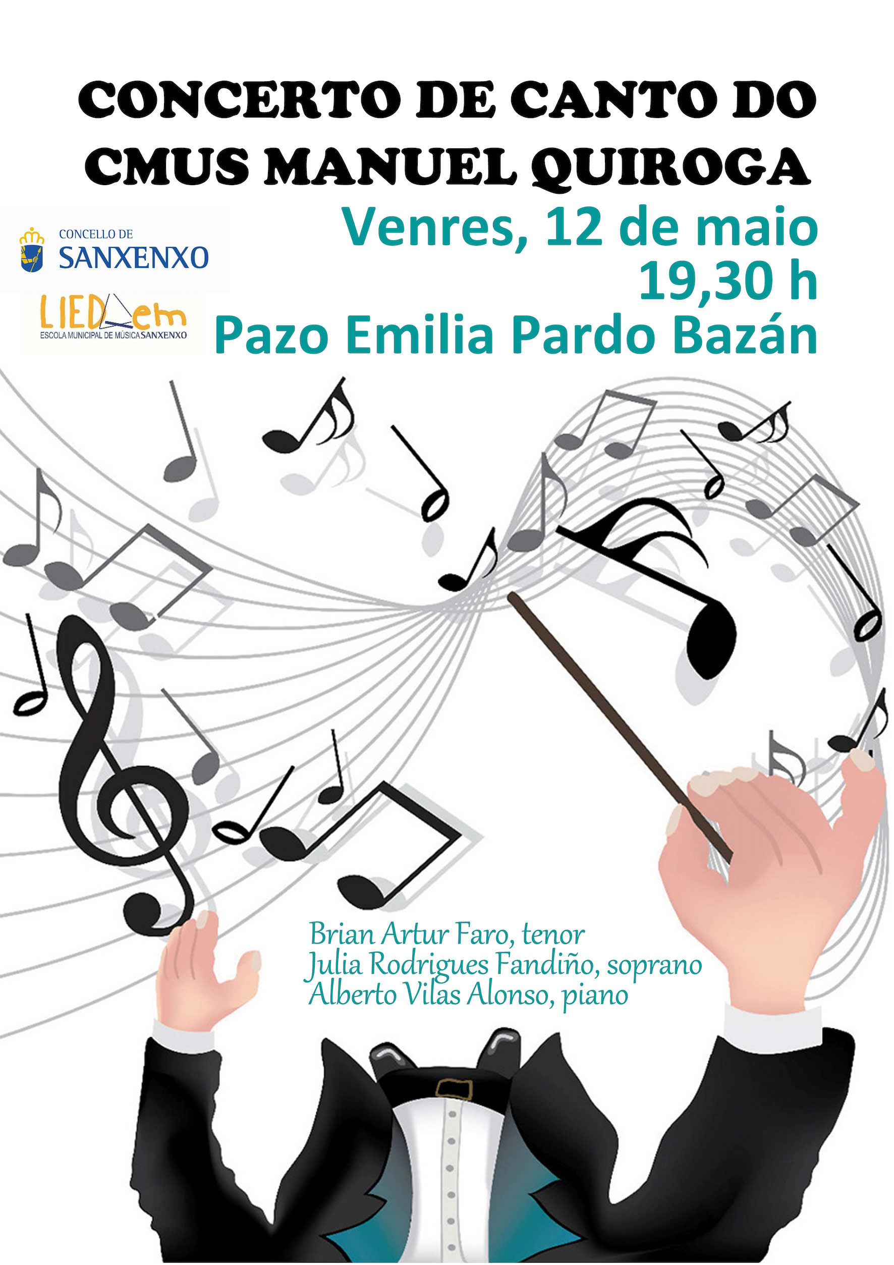 O PROGRAMA MÚSICA NA ESCOLA LEVA AO AUDITORIO EMILIA PARDO BAZÁN TRES CONCERTOS GRATUÍTOS NO MES DE MAIO