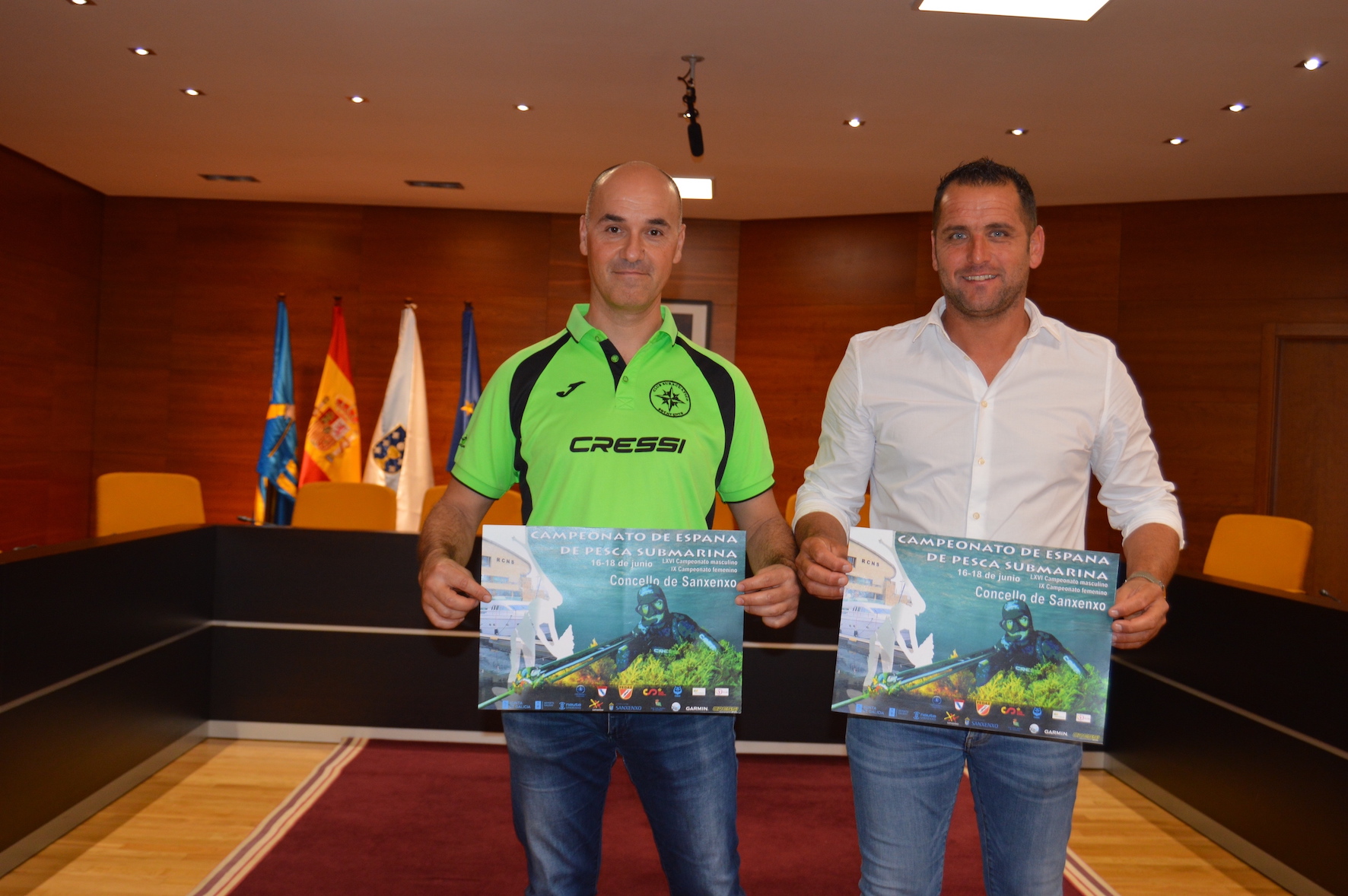 SANXENXO ACOLLE O CAMPIONATO DE ESPAÑA DE PESCA SUBMARINA CON 47 DEPORTISTAS DE ONCE COMUNIDADES