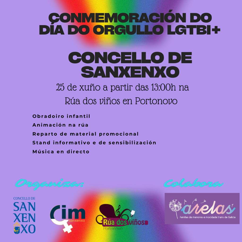 SANXENXO CELEBRA ESTE DOMINGO O DÍA DO ORGULLO LGTBI+