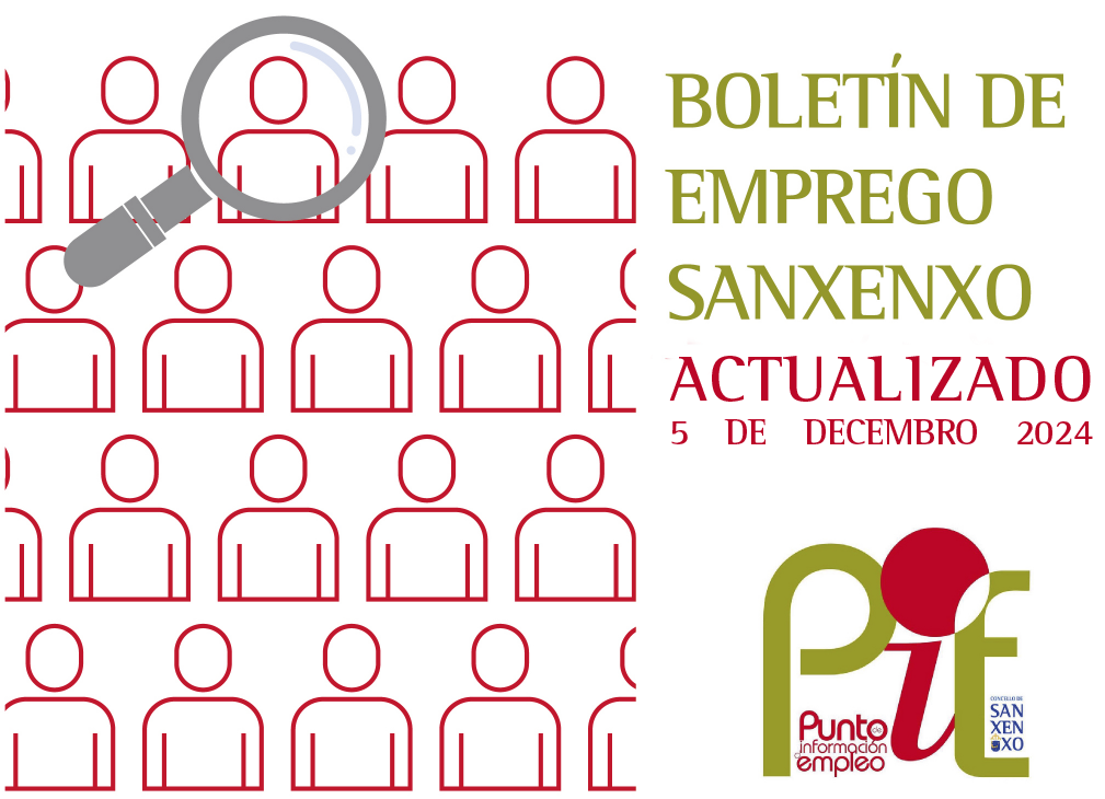 BOLETÍN DE EMPREGO ACTUALIZADO 5 DE DECEMBRO 2024