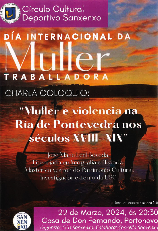 LA CASA DE DON FERNANDO ACOGE LA CHARLA “MULLER E VIOLENCIA NA RÍA DE PONTEVEDRA NOS SÉCULOS XVIII-XIX”