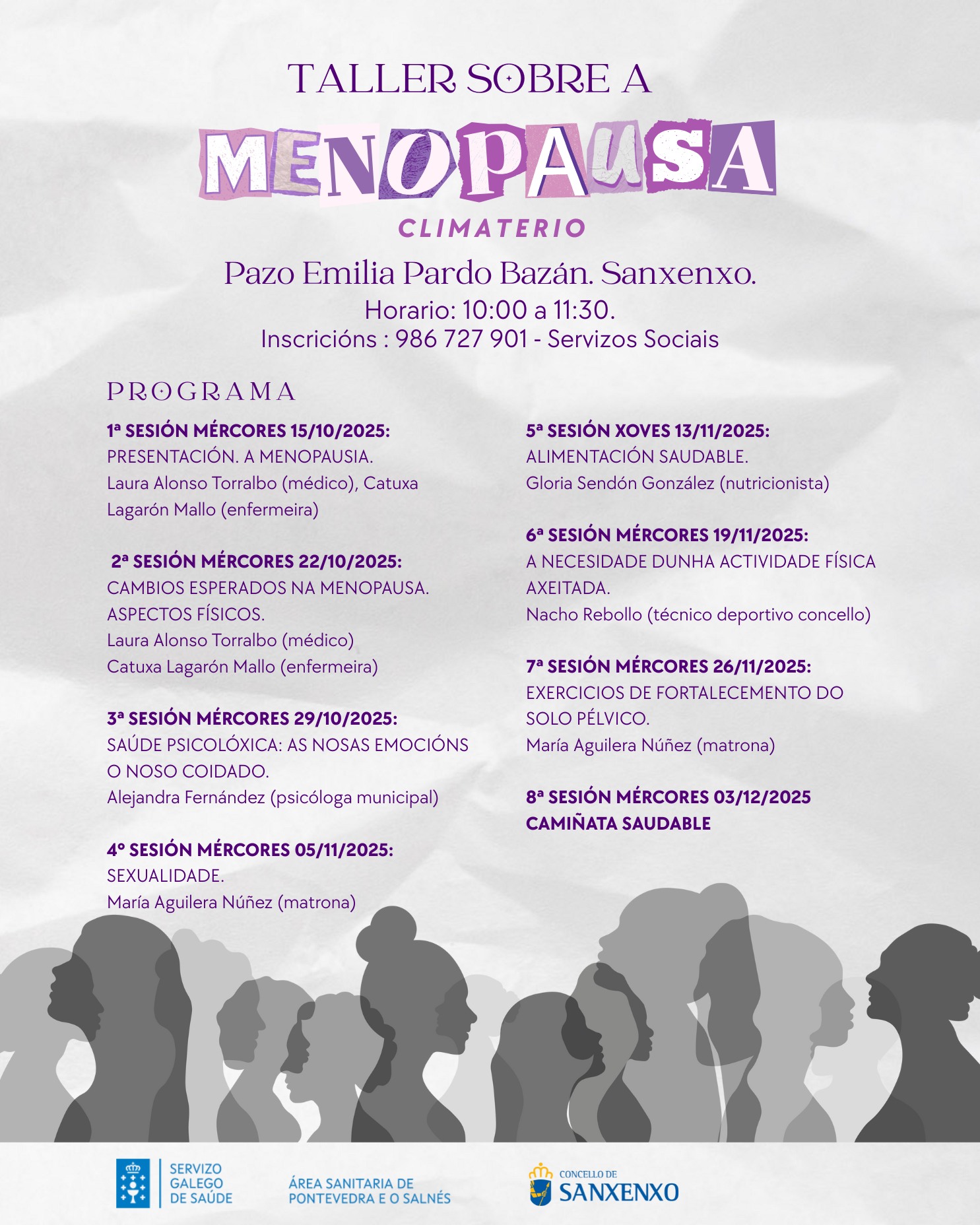 CONCELLO Y CENTRO DE SALUD DE BALTAR CLAUSURAN MAÑANA LOS TALLERES SOBRE MENOPAUSIA CON UNA ANDAINA SALUDABLE