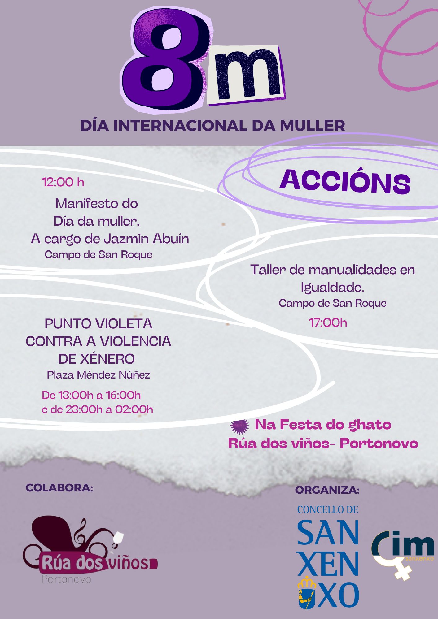 O CONCELLO TRASLADA OS ACTOS CONMEMORATIVOS DO DÍA INTERNACIONAL DA MULLER Á FESTA DO JATO