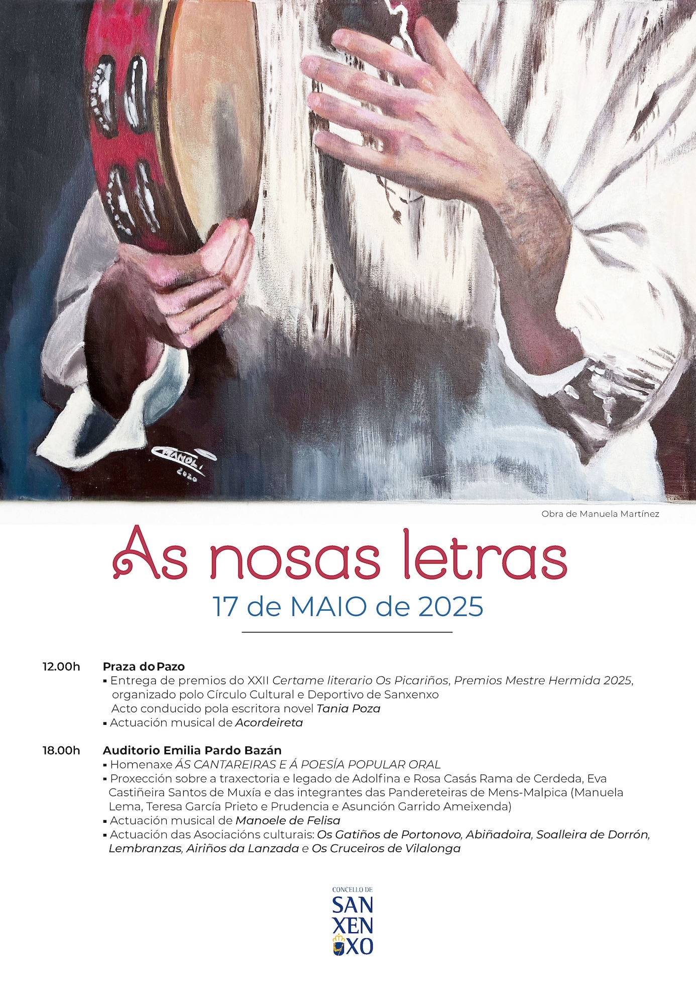 O CONCELLO DE SANXENXO HOMENAXEA AOS SEUS GRUPOS DE MÚSICA TRADICIONAL NO DÍA DAS LETRAS GALEGAS