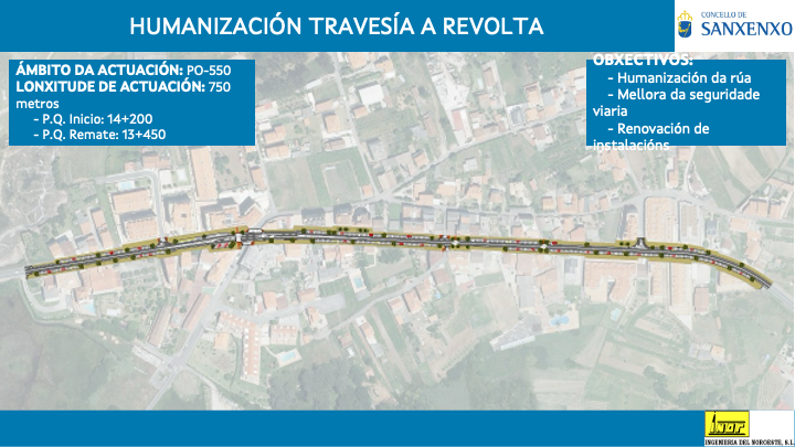 EL CONCELLO DISPONE DE UN ESTUDIO PARA HUMANIZAR Y MEJORAR LA SEGURIDAD VIAL EN LA TRAVESÍA DE A REVOLTA 