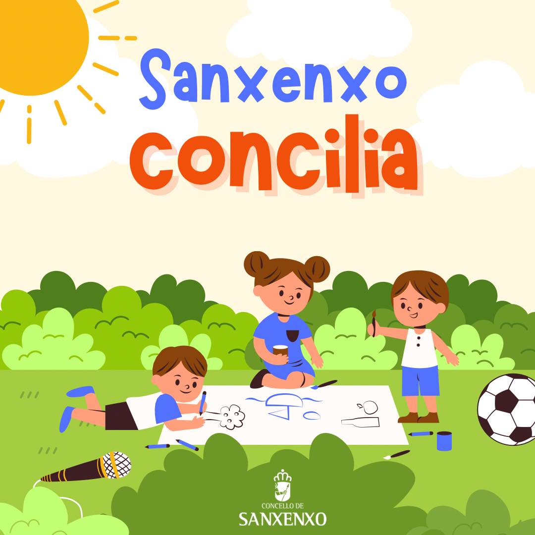 SANXENXO CONCILIA DARÁ SERVICIO A 543 NIÑOS Y NIÑAS EN LOS COLEGIOS DE A FLORIDA Y O TELLEIRO DURANTE JULIO Y AGOSTO