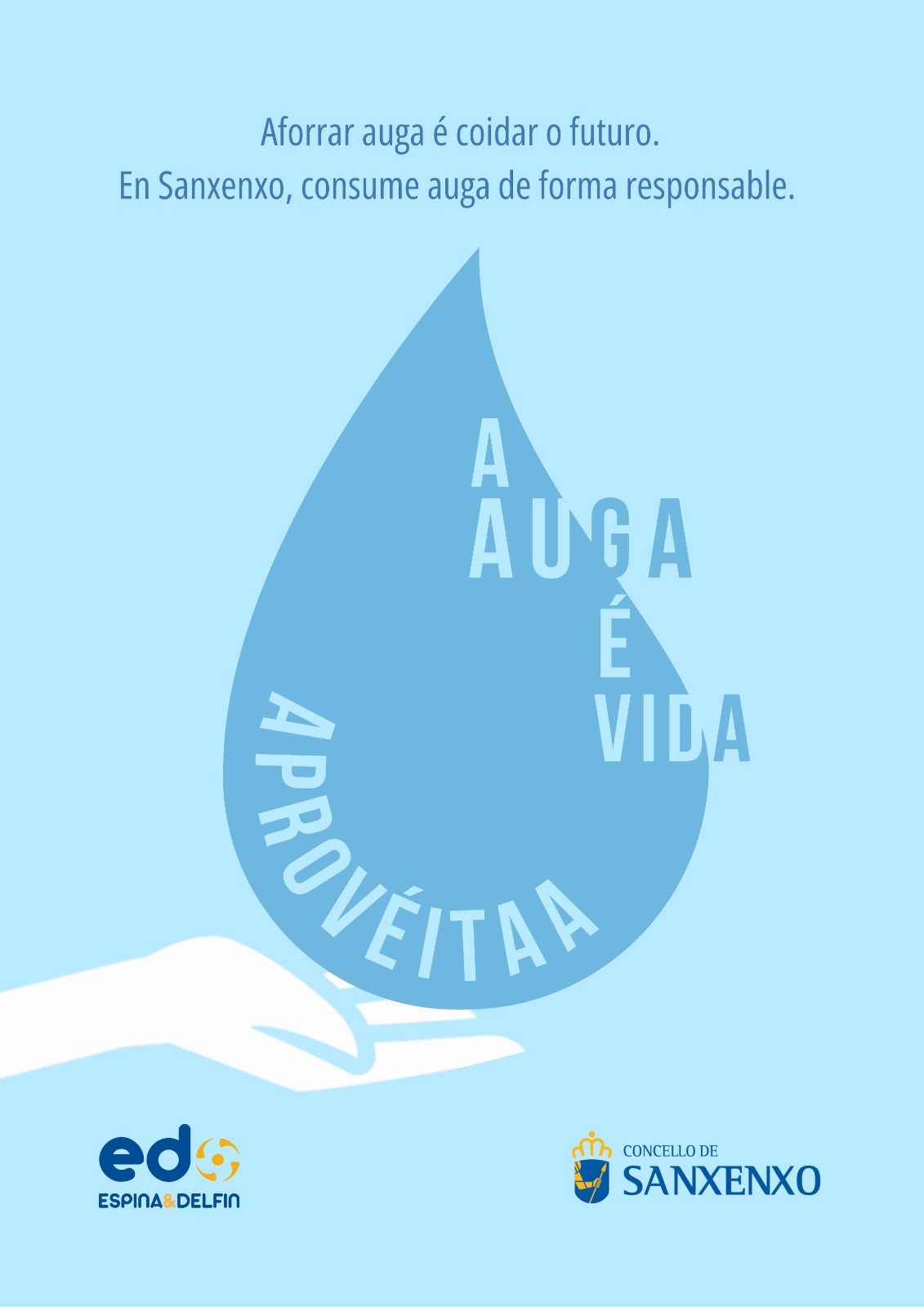 CONCELLO DE SANXENXO Y ESPINA Y DELFÍN PONEN EN MARCHA LA CAMPAÑA “EL AGUA ES VIDA. APROVÉCHALA”