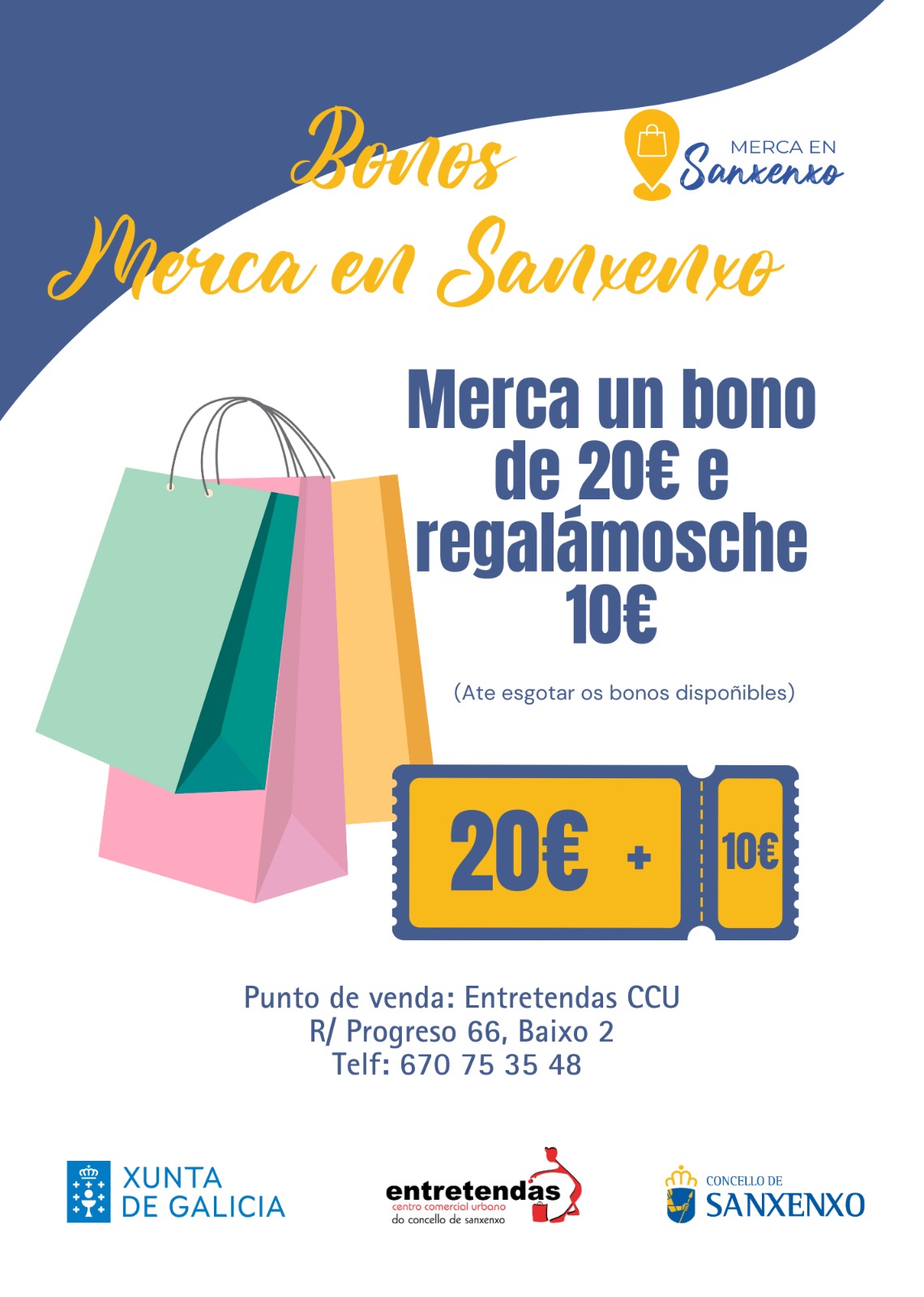 EL COMERCIO LOCAL INICIA HOY LA CAMPAÑA MERCA EN SANXENXO CON BONOS DESCUENTO PARA INCENTIVAR LA CAMPAÑA DE OTOÑO