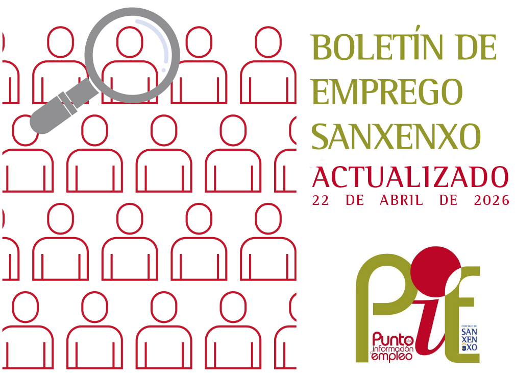 BOLETÍN DE EMPREGO ACTUALIZADO 22 DE ABRIL 2026