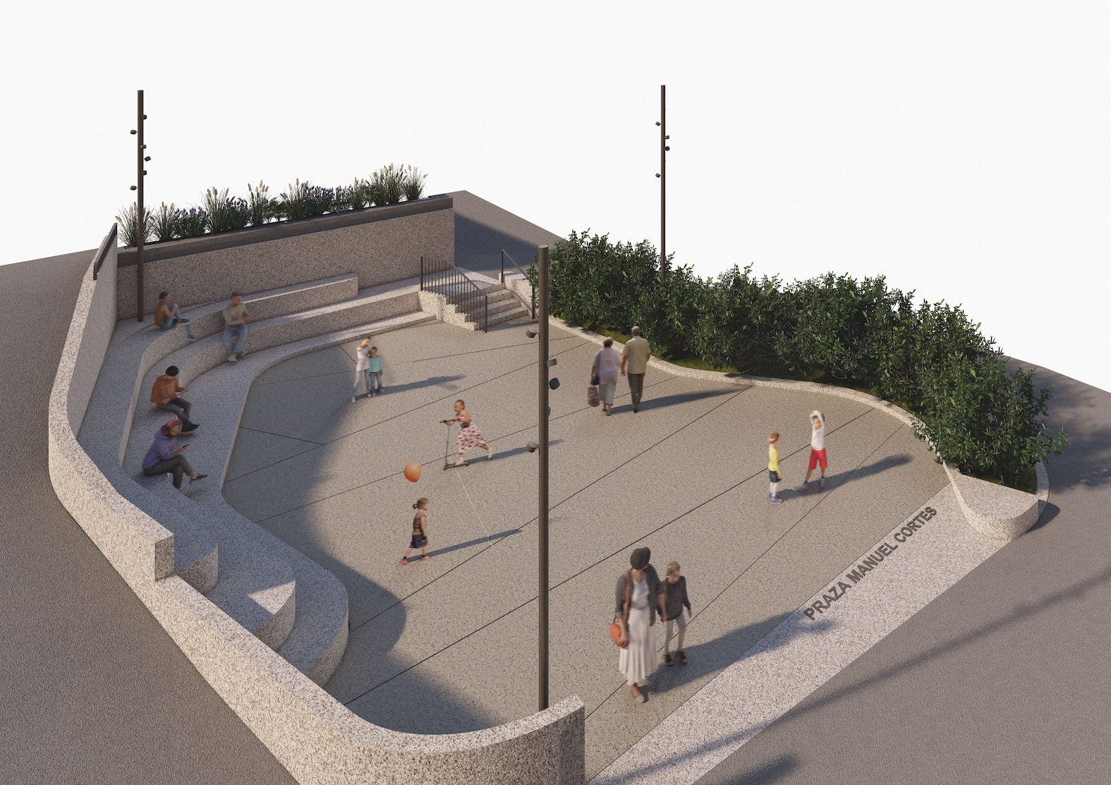 EL CONCELLO REFORMARÁ LA PRAZA DE MANUEL CORTÉS PARA UNA MEJOR INTEGRACIÓN Y MAYOR ACCESIBILIDAD