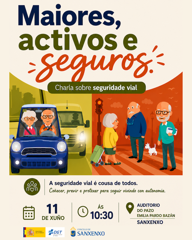 EL AUDITORIO ACOGE EL PRÓXIMO 11 DE JUNIO UNA CHARLA SOBRE SEGURIDAD VIAL PARA MAYORES IMPARTIDA POR LA DGT