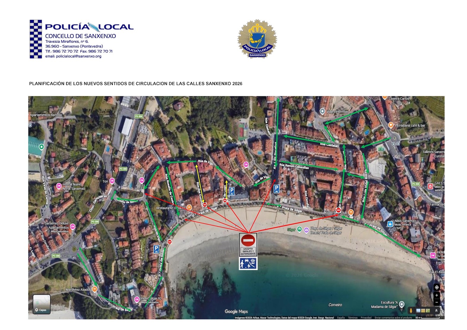 EL CONCELLO AMPLÍA LA ZONA DE PRIORIDAD PEATONAL DEL PASEO DE SILGAR Y AUMENTA LOS APARCAMIENTOS EN LAS CALLES PRÓXIMAS