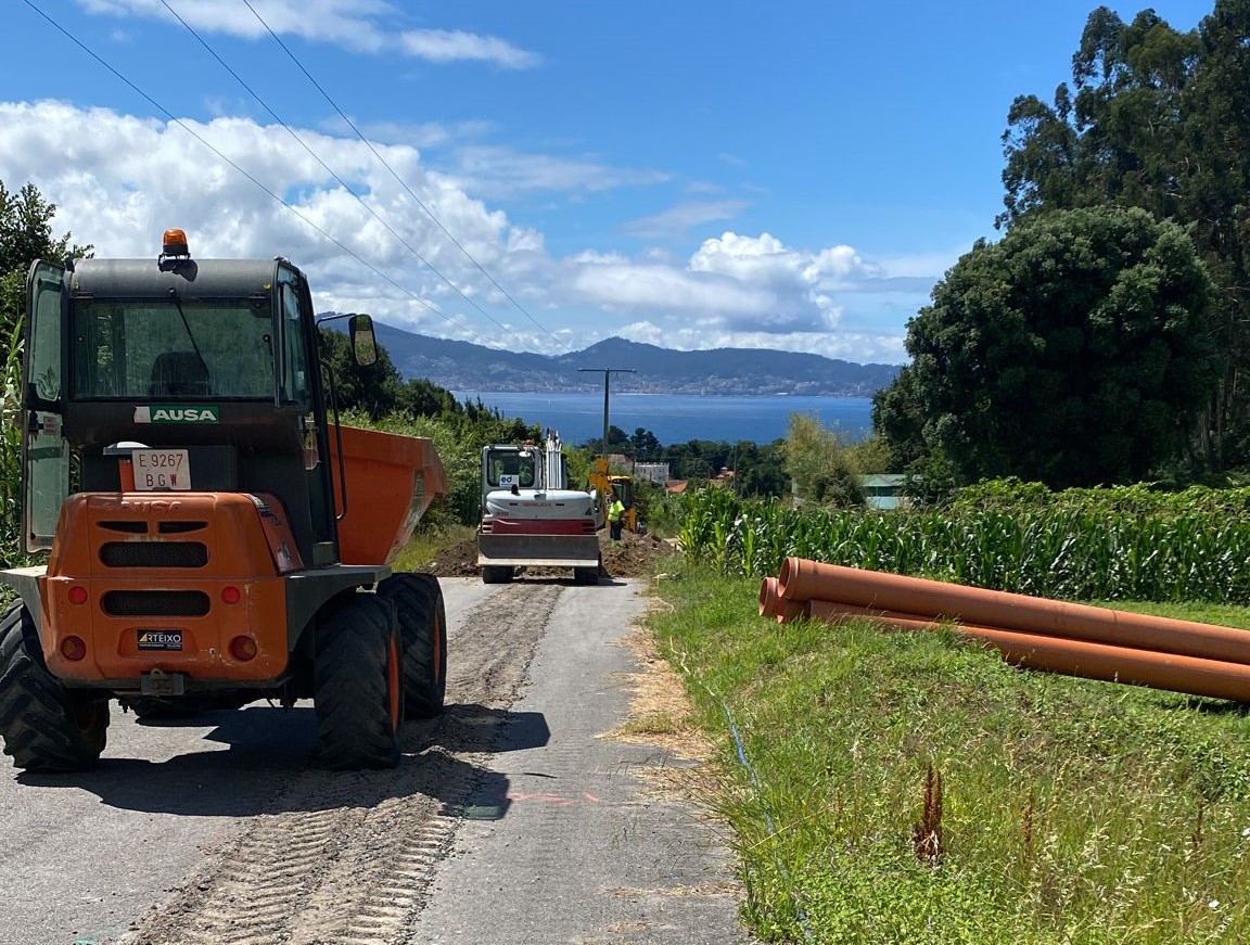 O CONCELLO RENOVA UNHA TUBAXE DE RESIDUAIS EN BORDÓNS CO OBXECTIVO DE LOGRAR UNHA CALIDADE EXCELENTE DA AUGA NA PRAIA DE NANÍN